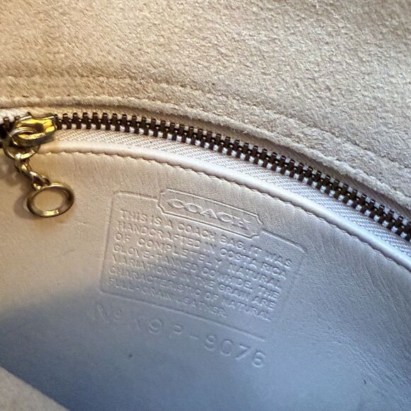 Coach Bag Vintage Companion Flap Purse Bone White Leather Crossbody Shoulder Bag - Picture 5 of 9